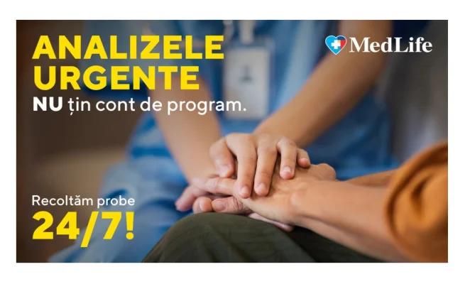 MedLife anunță lansarea serviciului de analize 24/7: recoltări fără pauză, rezultate rapid