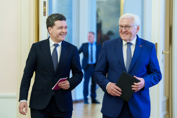 Nicuşor Dan, întrevedere cu preşedintele Germaniei, Frank-Walter Steinmeier/ ”Au încurajat Guvernele şi companiile din ambele ţări să intensifice cooperarea economică”