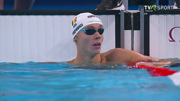 David Popovici revine în bazin în ultima zi a Europenelor U23 de la Samorin pentru proba de 100 m liber și ștafetă