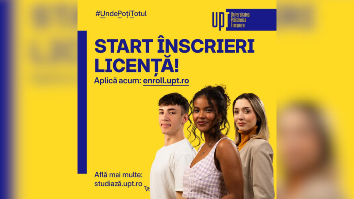 Universitatea Politehnica Timișoara a dat startul oficial admiterii. Au început înscrierile online, în centrele zonale și în cele din facultăți
