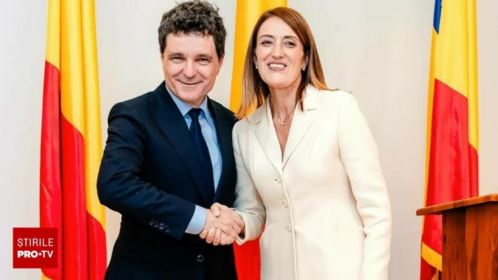 Mesajul Robertei Metsola în miez de noapte după întâlnirea cu Nicușor Dan