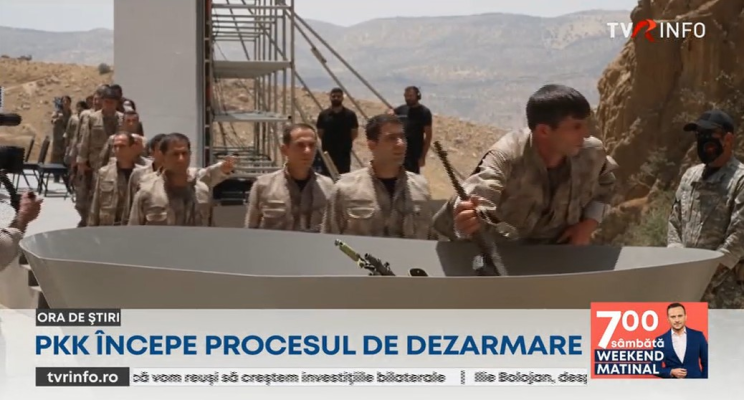 PKK începe procesul de dezarmare. Ceremonie simbolică de renunţare la armament