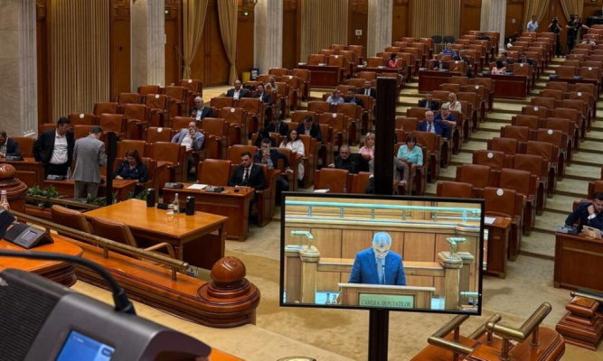 Moțiunea depusă de AUR, la ora dezbaterii