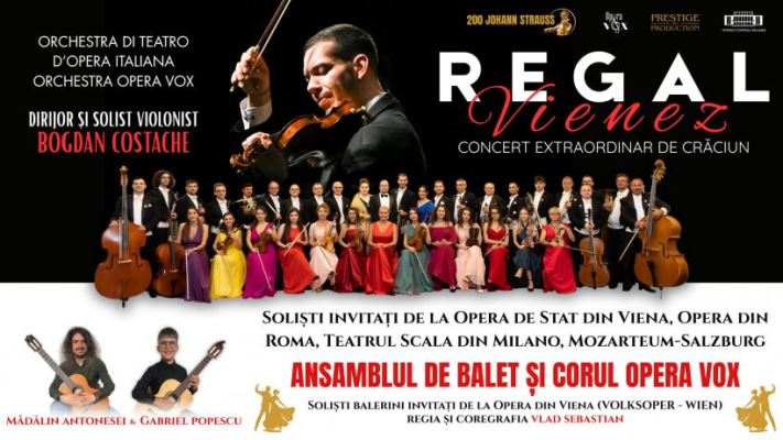 Turneul Național Regal Vienez – Concert Extraordinar de Crăciun în decembrie, în marile orașe ale țării