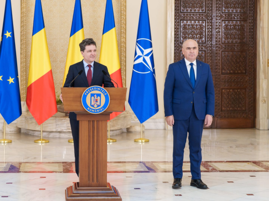 Nicușor Dan și premierul desemnat Ilie Bolojan, la discuții cu partidele coaliției de guvernare