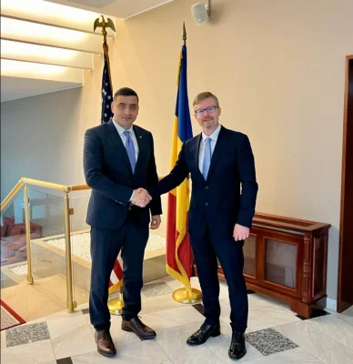 George Simion, întâlnire cu însărcinatul cu afaceri al Ambasadei SUA