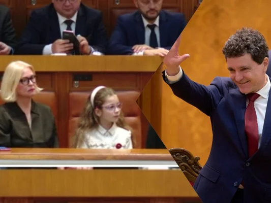 Ce i-a spus Aheea, fețița lui Nicușor Dan, tatălui său, după ce a fost în Parlament, la învestire / VIDEO