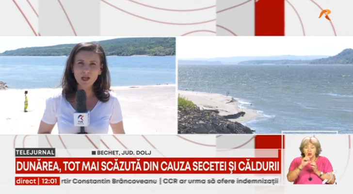 Semnal de alarmă | Debitul Dunării este sub media multianuală. Navele circulă cu dificultate și nu mai sunt încărcate la capacitate maximă