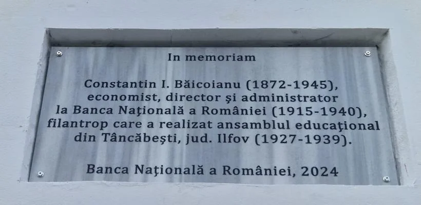 Inaugurarea plăcii comemorative Constantin Băicoianu la Tâncăbești