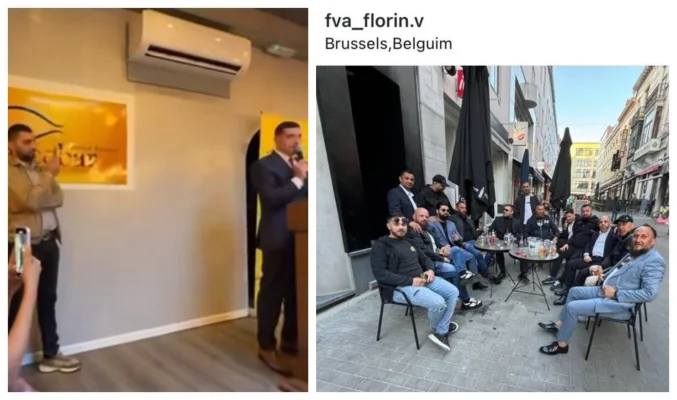 EXCLUSIV Candidatul AUR la prezidențiale, George Simion, s-a întâlnit cu românii din Belgia în viitorul restaurant Pescobar din Bruxelles, o afacere a ”Regelui Dinastiei Paliți”, un aliat al Clanului Văncică