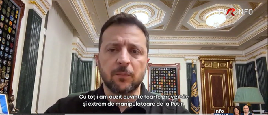Zelenski: „Pacea poate fi obținută doar prin forță. Am discutat cu Trump și Congresul”