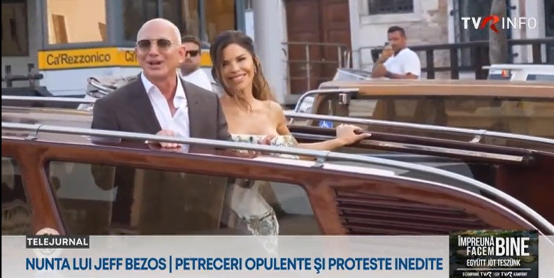 Nunta lui Jeff Bezos la Veneţia | Opulenţă, vedete şi proteste