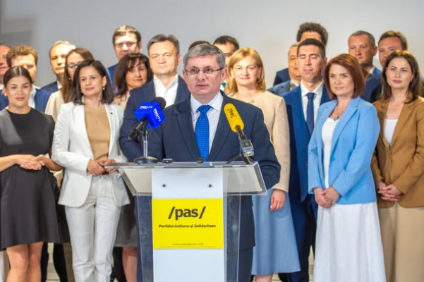 PAS depune astăzi lista pentru alegerile parlamentare din 28 septembrie din Republica Moldova: „Avem sarcina să fim generația integrării europene”