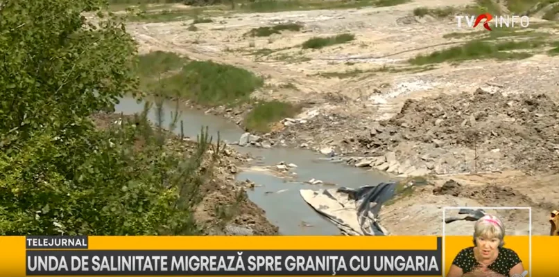 Unda de salinitate de la Praid migrează spre granița cu Ungaria. Salinitate crescută în Corund și Târnava Mică
