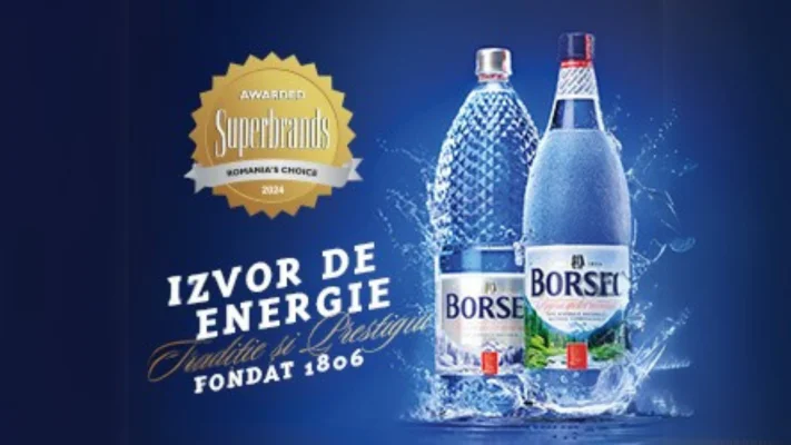 (P) Borsec, reconfirmat Superbrand pentru a opta oară. Este cea mai titrată apă minerală naturală din România