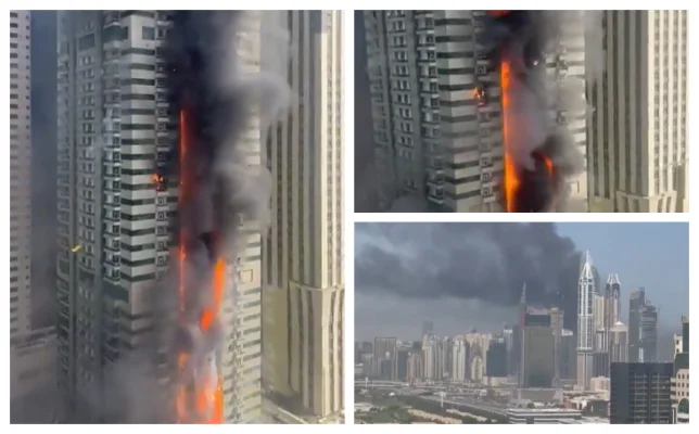 Incendiu puternic la un zgârie-nori din Dubai. Un bloc cu 67 de etaje a luat foc. Mărturiile cutremurătoare ale supraviețuitorilor VIDEO