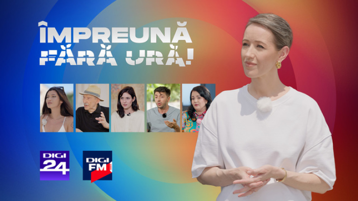 Digi24 lansează iniţiativa “Împreună, fără ură”- un apel la toleranţă, dialog şi empatie