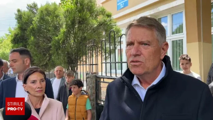 Klaus Iohannis, declarație la ieșirea din secția de vot. „După primul tur, deja am pierdut câteva miliarde de euro”