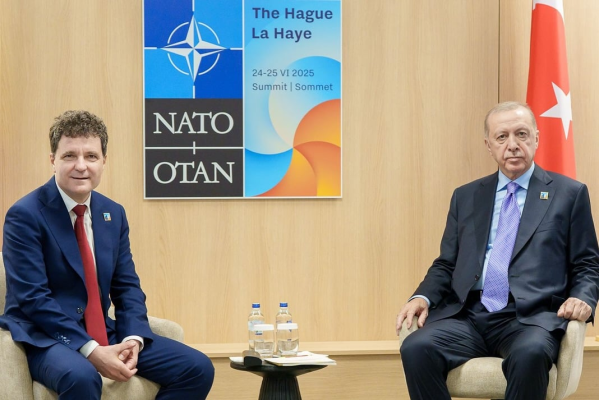 Nicuşor Dan s-a întâlnit cu preşedintele turc Recep Tayyip Erdoğan