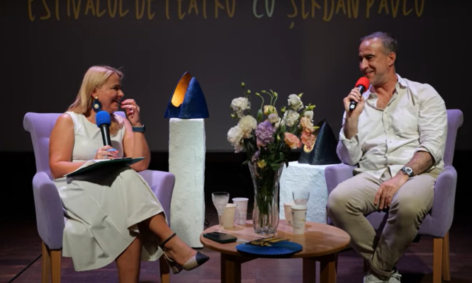Întâlniri între actori și spectatori, până pe 31 august, în cadrul unui eveniment estival/ Șerban Pavlu a deschis seria de întâlniri