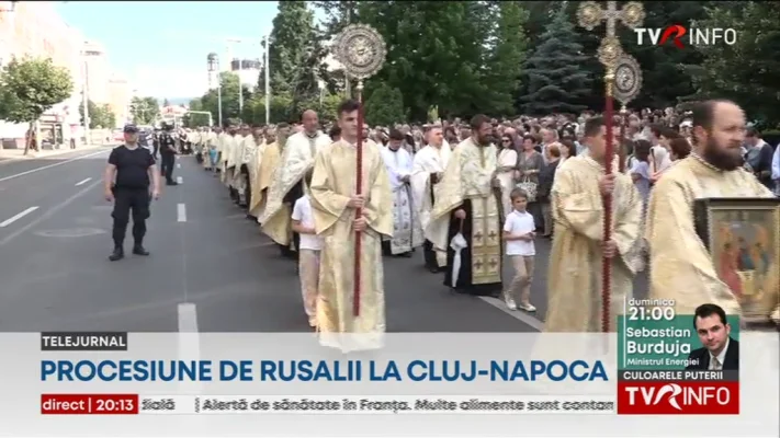 Procesiune de Rusalii, la Cluj Napoca