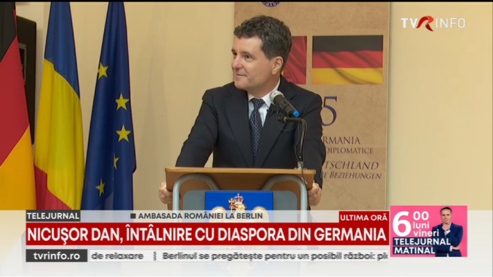 Nicușor Dan, întâlnire cu diaspora din Germania: Sunteți o carte de vizită pentru România. Reprezentați o resursă și ar trebui să colaborăm