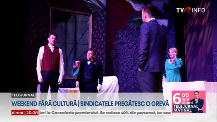 Teatrele și muzeele ar putea fi închise sâmbăta și duminica, din toamnă. Sindicatele pregătesc o grevă