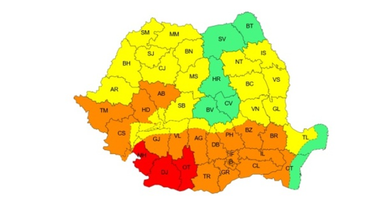 Cod roșu de caniculă în 3 județe, de duminică până luni