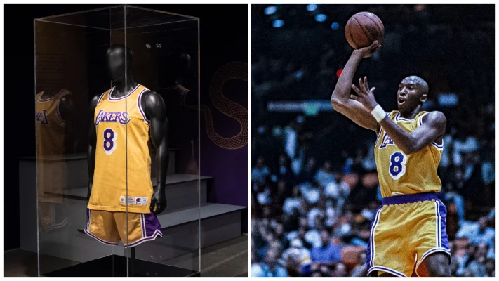 Un tricou purtat de Kobe Bryant la debutul în NBA, vândut la licitație cu șapte milioane de dolari
