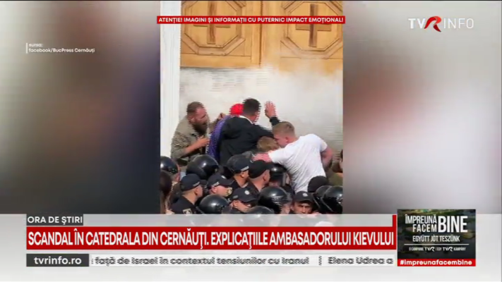 Scandal în catedrala românească din Cernăuți. Explicațiile ambasadorului Kievului