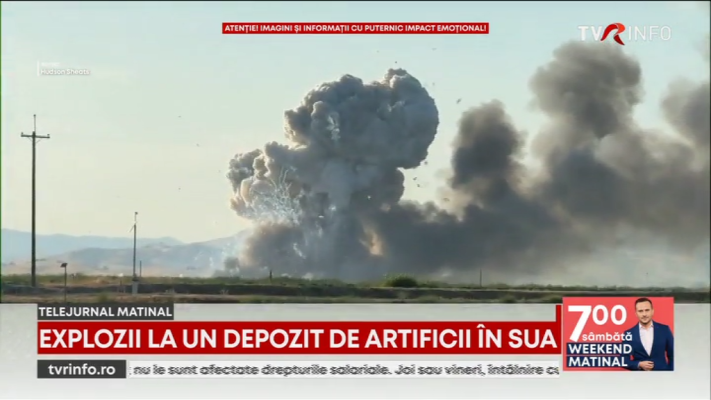 Explozii la un depozit de artificii din California, înaintea Zilei Independenței SUA. Șapte persoane, date dispărute