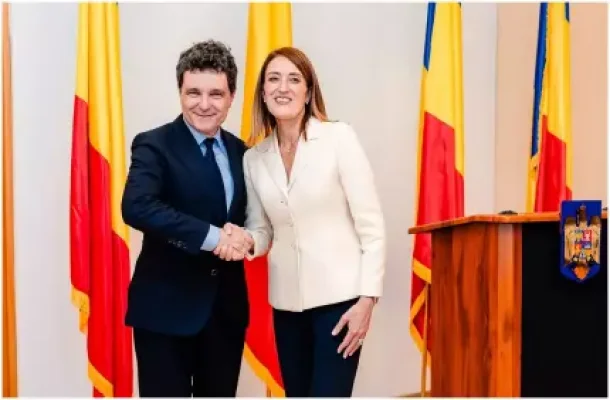Video Nicuşor Dan s-a întâlnit cu Roberta Metsola. Președinta PE: "Europa cu România în centrul ei e capabilă să producă schimbarea"