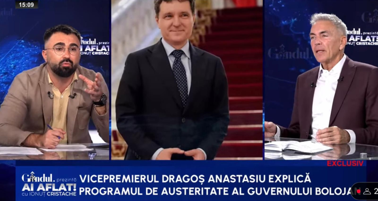 Cum explică vicepremierul Dragoș Anastasiu noul pachet de austeritate: „Este o PROBLEMĂ cu niște agenții de rating care sunt foarte seci”