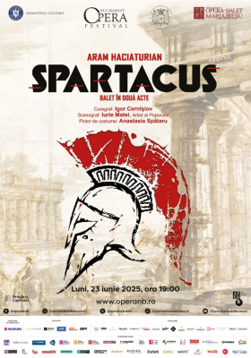 Spartacus - spectaculosul balet pe care scenele românești nu îl au în repertoriu – în premieră, pe 23 iunie, la Bucharest Opera Festival