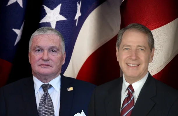 VIDEO Interviuri EXCLUSIVE cu doi foști ambasadori americani / Adrian Zuckerman (republican): Să-i fie rușine domnului Simion! / Mark Gitenstein (democrat): Dacă Nicușor Dan nu ar fi ales, actuala abordare pro-NATO și pro-UE nu va continua!