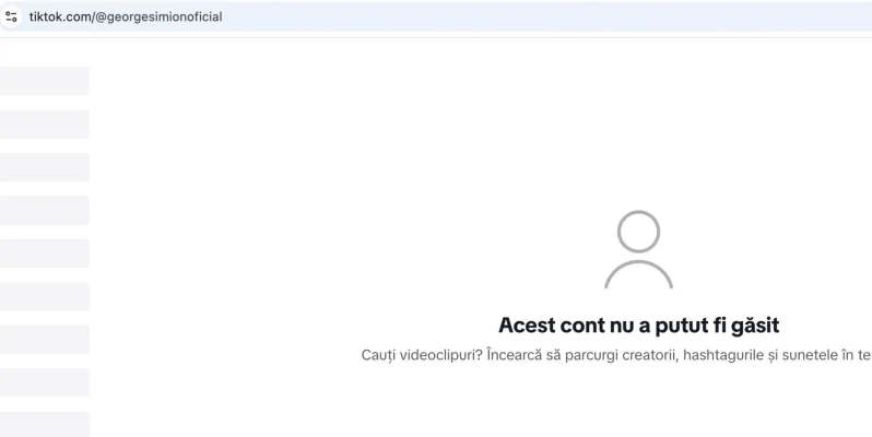 UPDATE Contul oficial de TikTok al lui George Simion, dar și contul de Facebook nu mai pot fi accesate pe platformele sociale / Simion și-a închis singur cele două conturi și postează în continuare pe X