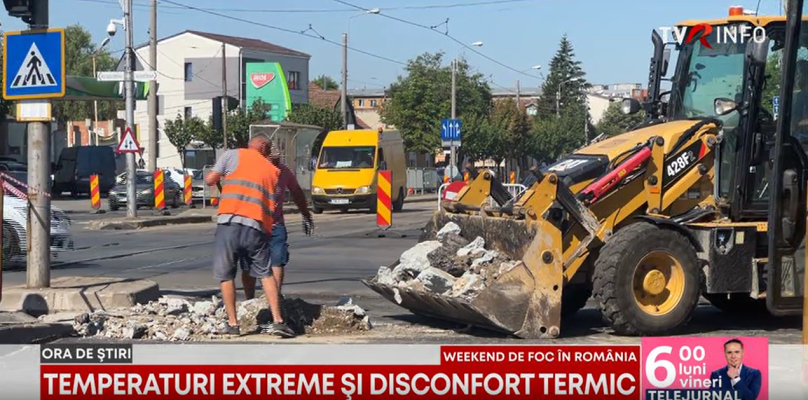Zile de foc în România. Temperaturile resimțite au depășit 43 de grade în vestul țării. Angajații de pe teren, expuși pericolelor