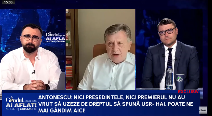 Crin Antonescu, despre numirea Oanei Țoiu ca ministru de Externe: „Ori pe președinte nu îl interesează, ori are altă sursă de inspirație”
