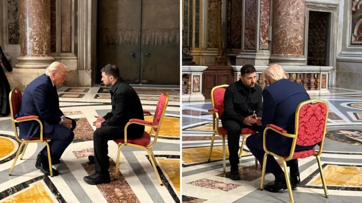 UPDATE. Discuție Trump-Zelenski la Vatican. Liderul de la Kiev: „O întâlnire foarte simbolică ce are potențialul de a deveni istorică”