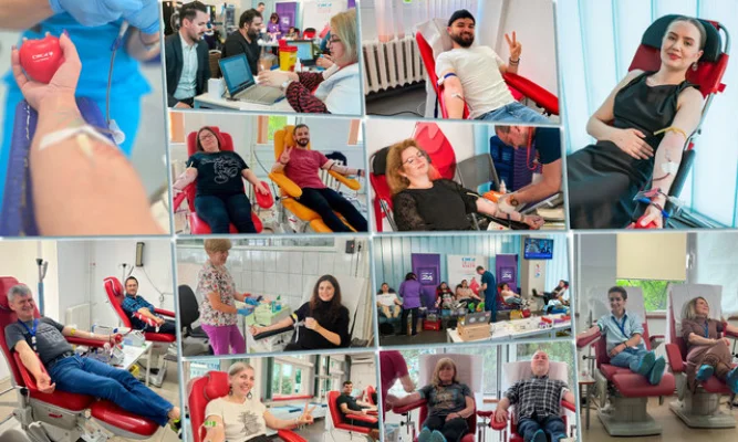 312 angajaţi au dăruit peste 140 litri de speranţă la ediţia aniversară „DIGI Donează VIAŢĂ”