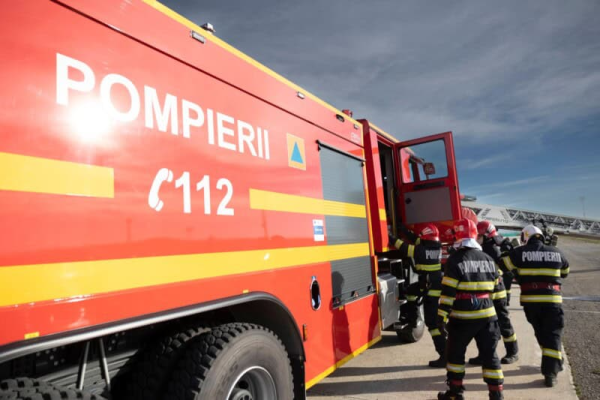 Incendiu de autocar pe centura de ocolire Vâlcele – Apahida. Pasagerii s-au autoevacuat