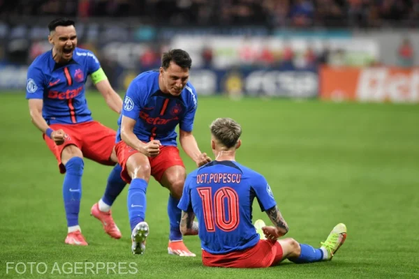 FCSB - Dinamo 3-1. „Roș-albaștrii” au nouă victorii la rând cu marea rivală și sunt aproape de titlu