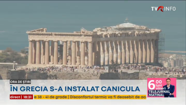 Grecia şi părţi extinse din sud-estul Europei se confruntă cu temperaturi ce ar putea urca până la 42 de grade