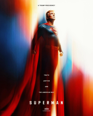 „Superman Trump”, pe pagina de Facebook a Casei Albe / „Simbolul speranței. Adevăr. Dreptate, cale Americană„