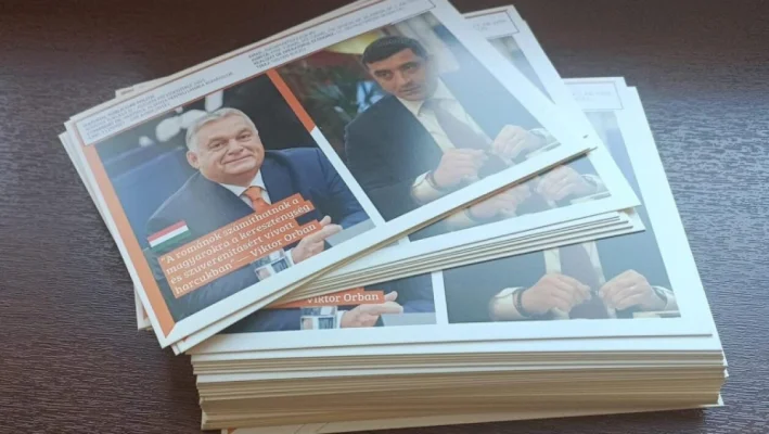 Pliante cu George Simion și Viktor Orban, distribuite în Ardeal. Ce mesaj a transmis UDMR