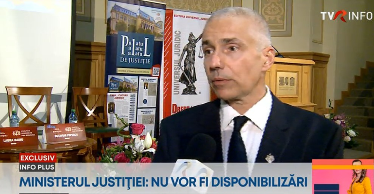 Magistraţii avertizează: Lipsă acută de personal în instanţe. Radu Marinescu, exclusiv la TVR: Nu vor fi disponibilizări