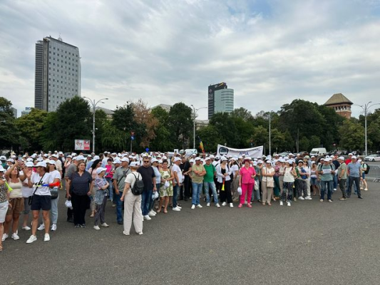 UPDATE - Protest în Piaţa Victoriei al salariaţilor din APIA, AFIR şi MIPE faţă de măsurile fiscale, care ”afectează grav capacitatea de administrare a fondurilor europene” / 2.000 de sindicalişti din întreaga ţară / De ce protestează - FOTO / VIDEO