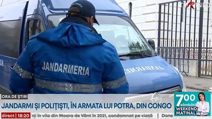 Jandarmi și polițiști, în armata lui Potra, din Congo