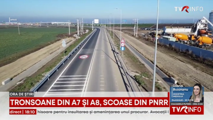 Tronsoane din Autostrada Moldovei A7 și Autostrada Unirii A8 pierd finanțarea din PNRR. Comisia Europeană permite redirecționarea fondurilor către proiecte care pot fi finalizate
