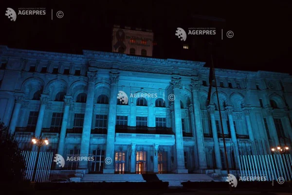 Palatul Parlamentului va fi iluminat în turcoaz pentru conștientizarea bolii Batten